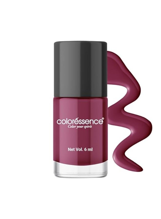 Coloressence Cute Coats Long Lasting Nail Paint | Chip Resistant | Quick Dry | One Swipe Application | 6Ml, shimmery, glossy finish - Image 1